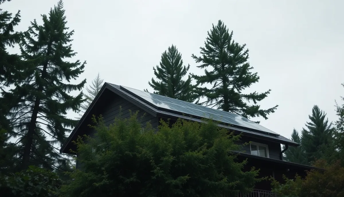 Toiture ombragée par des arbres, cas où une installation solaire de 3 kWc n'est pas adaptée