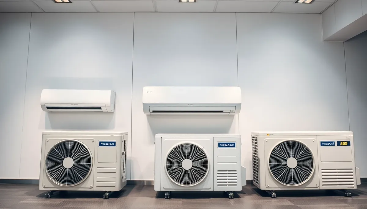 Comparatif de trois pompes à chaleur air/air de marques différentes