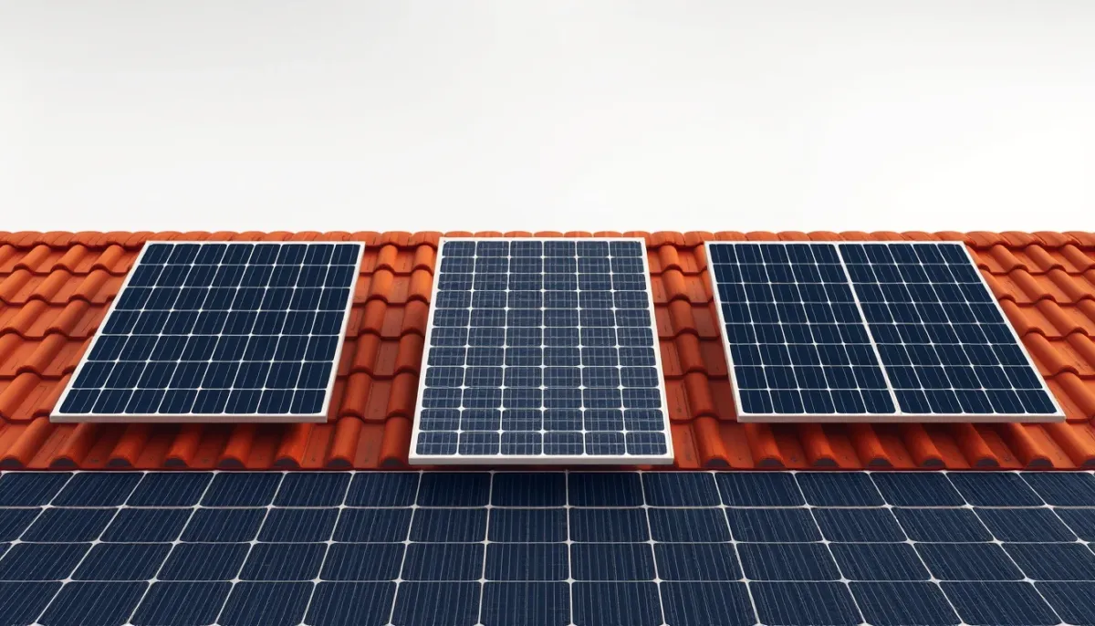 Comparatif visuel de trois installations solaires de 3 kWc, 6 kWc et 9 kWc côte à côte