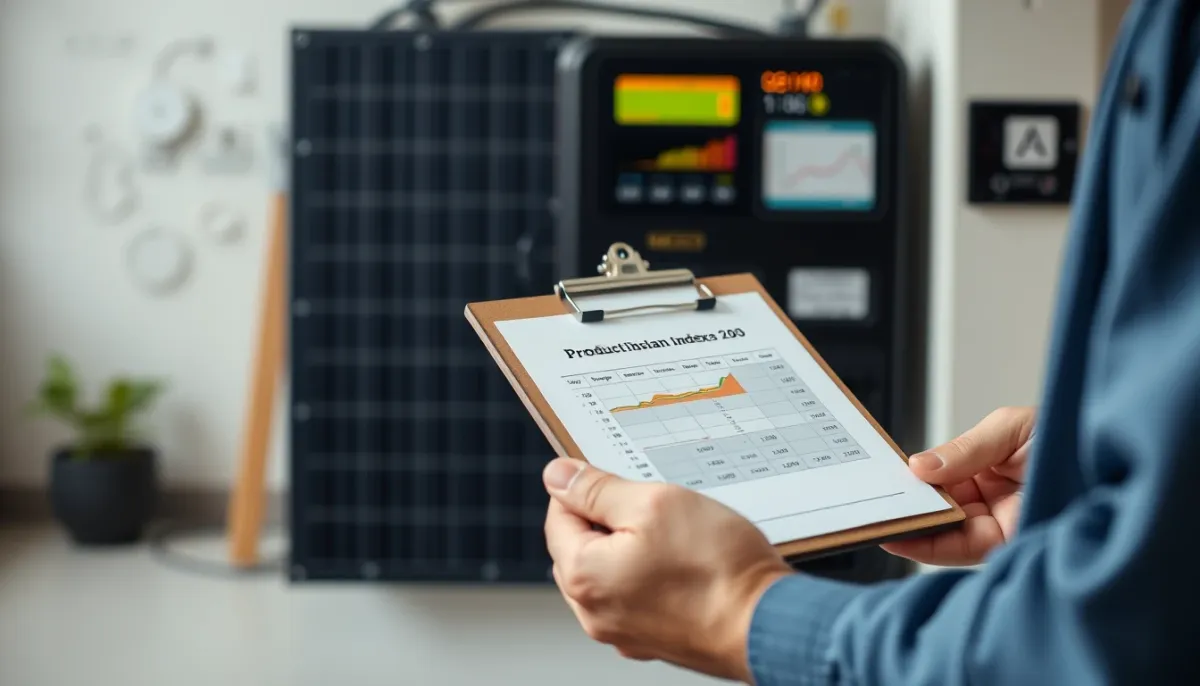 Relevé de l'index de production sur un onduleur solaire par un propriétaire