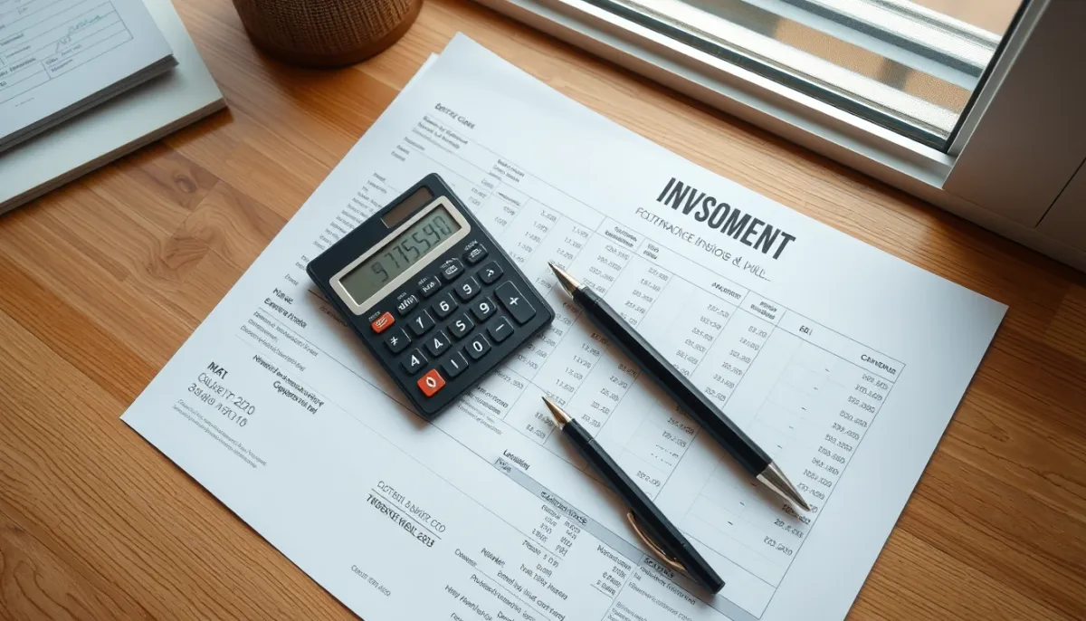 Facture annuelle de surplus EDF OA avec calculatrice et stylo sur un bureau